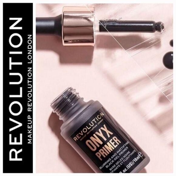 Makeup Revolution Onyx Primer Blurring & Mattifying Black Gel Primer - Picture 1 of 8